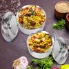 KSJONE Stainless Steel Biryani Handi Set | Premium Steel Hammered