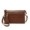 Women's Lightweight Multi Compartment Wristlet Clutch Wallet Crossbody Bag -