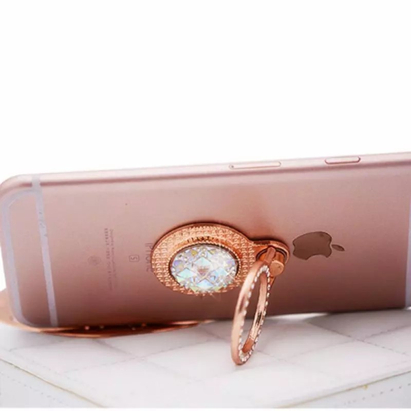 E&L LiliDreamStore 360 Rotating Fashion Crystal Cell Phone Finger Ring