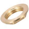 TOP-VIGOR G1/2 Brass Lock Nut with Flange, 2Pcs Hex Threaded