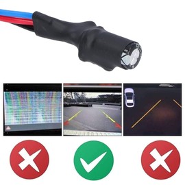 Akozon Signalfilter für Rückfahrkamera, Rueckfahrkamera Signalfilter 12V Relais Rückfahrkamera-Gleichrichterkabel Signalfilter Backkamera Rückfahrkamera Filter für Deutschland/Amerikanische Auto