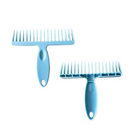 NentMent 2 Pack Broom Cleaning Tool Hair Removal Comb Cleaner for One Sweep Broom Commercial Dust Mop Floor Sweeper Stand Up Broom Upright Dustpan Combo Set Removing Hair Dust on Brooms