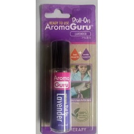AromaGuru Roll-on Lavender Essential Oils Aromatherapy 100% Natural-Ready To use