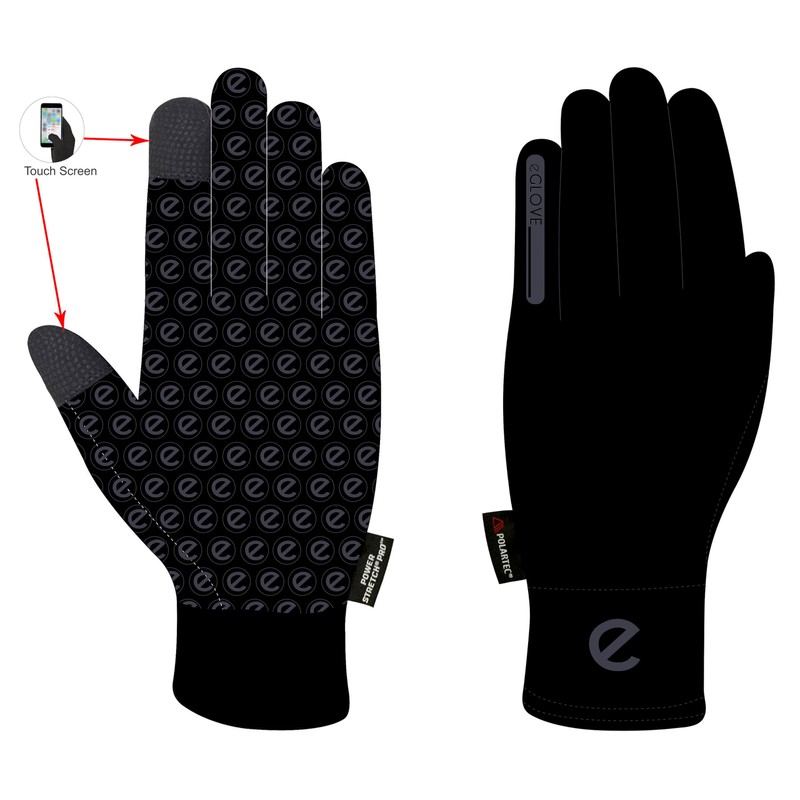 eQUEST Winter Elite Polartec - Winter Fleece Touchscreen Riding Gloves