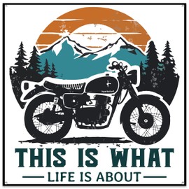 Motorbike Garage Sign. Gift Idea for Motorcycle Enthusiast. Perfect for Biker Man Cave and Shed.