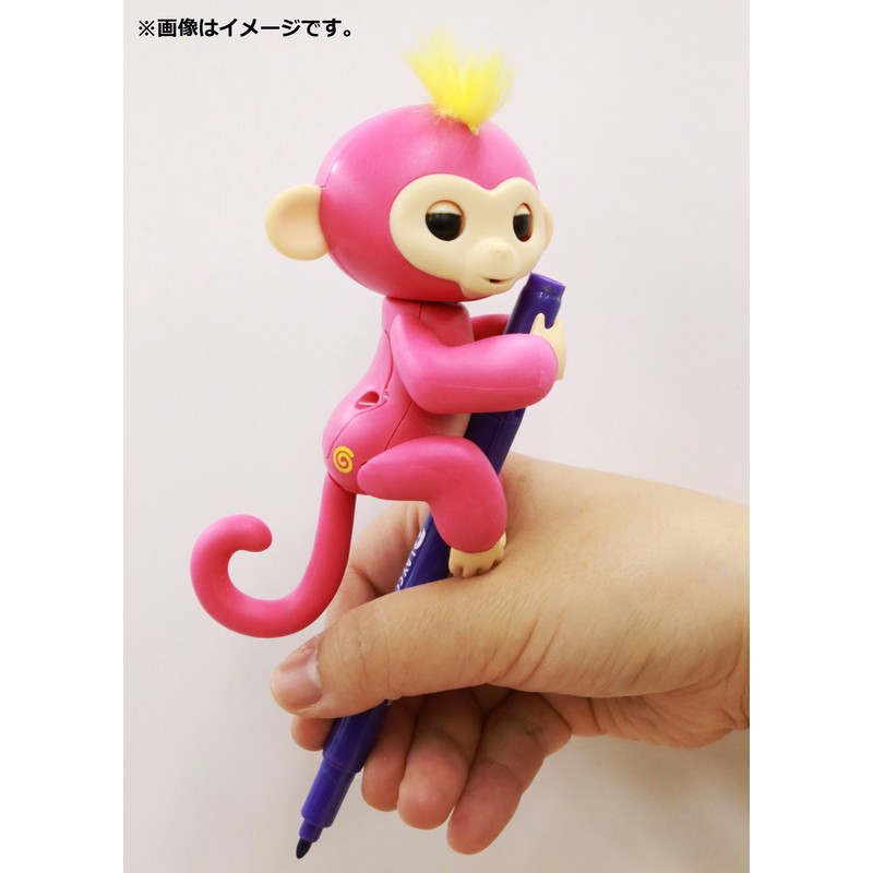 small hand glue monkey hugmine (blue)