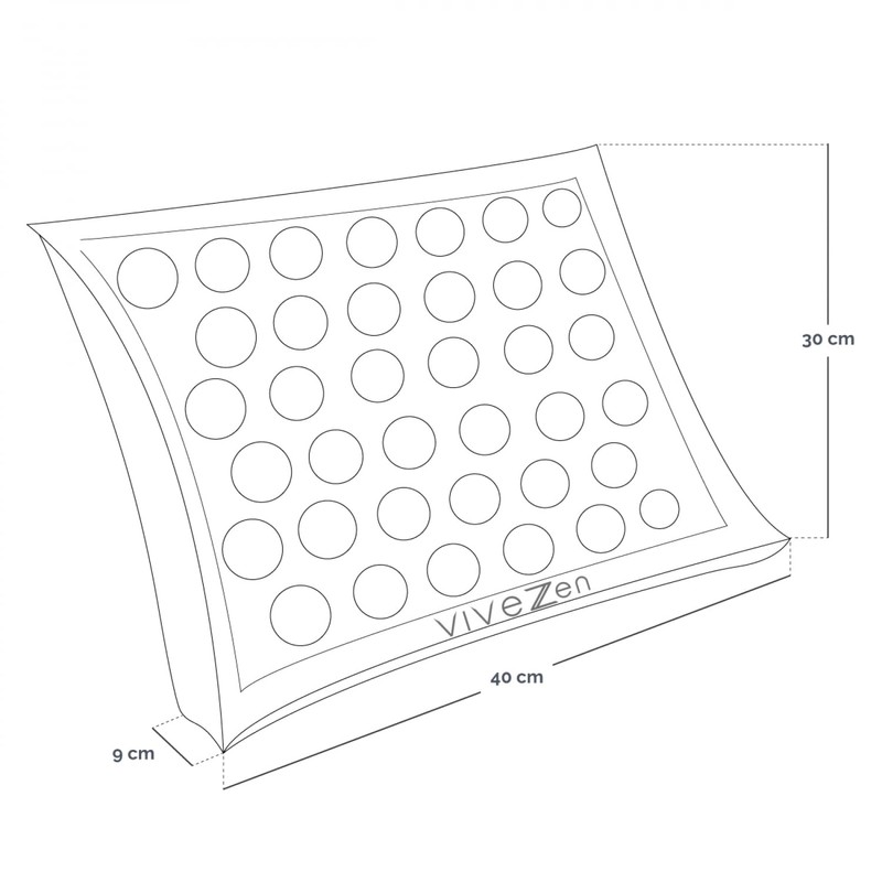 Vivezen - Acupressure Cushion - 40 x 30 cm -