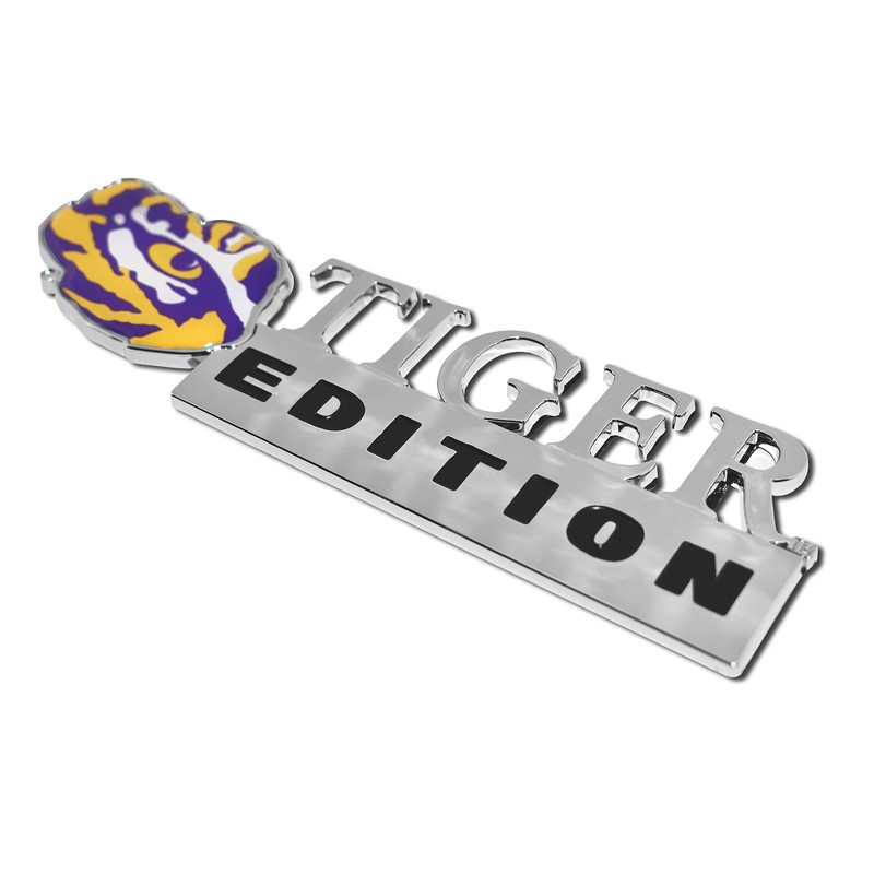 Elektroplate LSU Tigers Edition Metal Auto Emblem for Cars, Trucks,