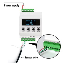 Load Cell with Amplifier Readout Display Sensor Transmitter Test Compression Force Weight Pressure Modifiable Display Unit Output RS-485 0-5V 0-10V 4-20mA (0-10kg Sensor + Amplifier)