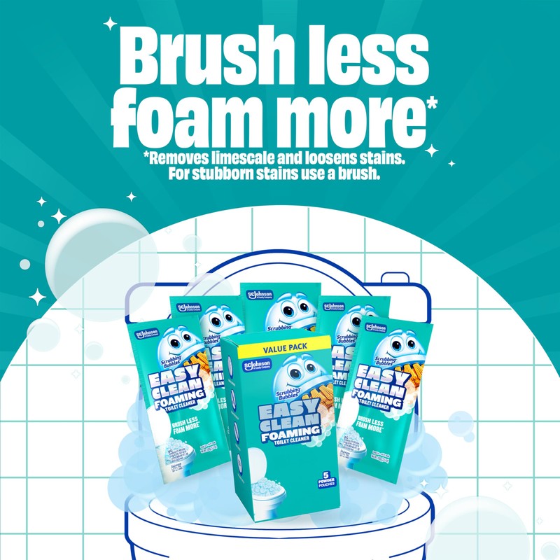 Scrubbing Bubbles Easy Clean Foaming Toilet Bowl Cleaner, Easy Toilet