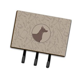 Caroline's Treasures CK2217TH68 Mexican Hairless Dog Xolo in The Kitchen Leash or Key Holder, Triple, Multicolor