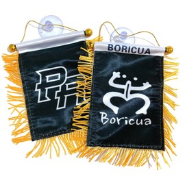 Puerto Rico flag home car accessories Boricua designs by us 4 us Puerto Rican Black Flag