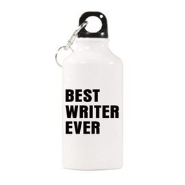 Elvoes Sports Water Bottles Best Writer Water Bottle BPA Free Stainless Steel Bottle with Cap Wild Mouth Writer Gifts Great for Sport Home Travel Outdoors (400ml/17oz)
