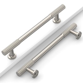 Coinkoly 10 Pack 5''(128mm) Brushed Satin Nickel Cabinet Pulls Kitchen Brushed Nickel Cabinet Handles for Cabinets Drawer Pulls Dresser Hardware for Cupboard CK0083