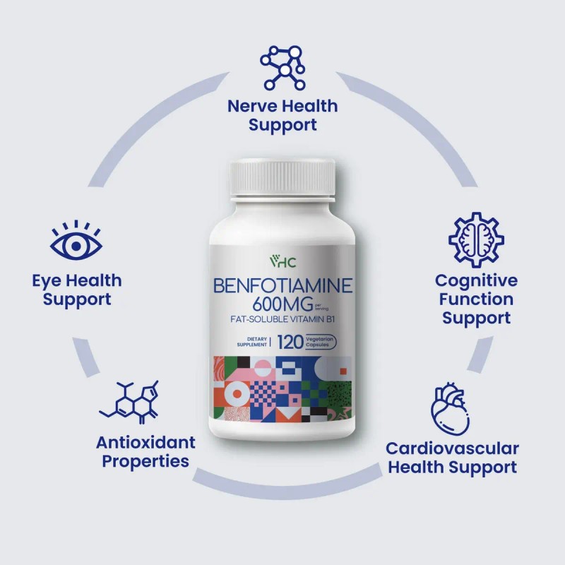 Vhc Benfotiamina 600mg 120 Cápsulas Vegetales