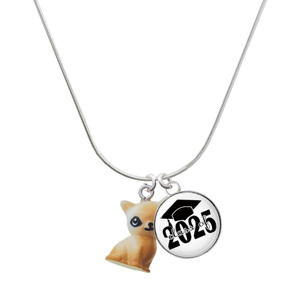 Delight Jewelry Resin Siamese Cat Script Class of 2025 Dome