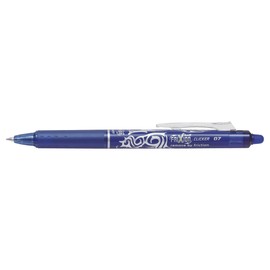 Pilot FriXion Clicker Tintenroller Geltinte Kugelspitze radierbar inkl. 3 Ersatzminen blau