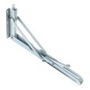 Sumnacon Sturdy Folding Shelf Brackets - Heavy Duty White Metal