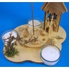 Dregano Sheep Shepherd Pyramid TeaLight Candles Made in Germany