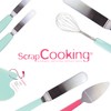 Scrapcooking 5177 Small Angled Spatula Stainless Steel Multi-coloured 3 x