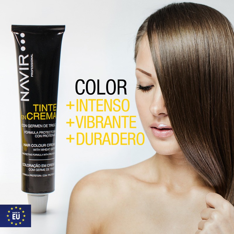 NAVIR Profesional | Frau Haarfarbe Creme mit Weizenkeime und Arganöl