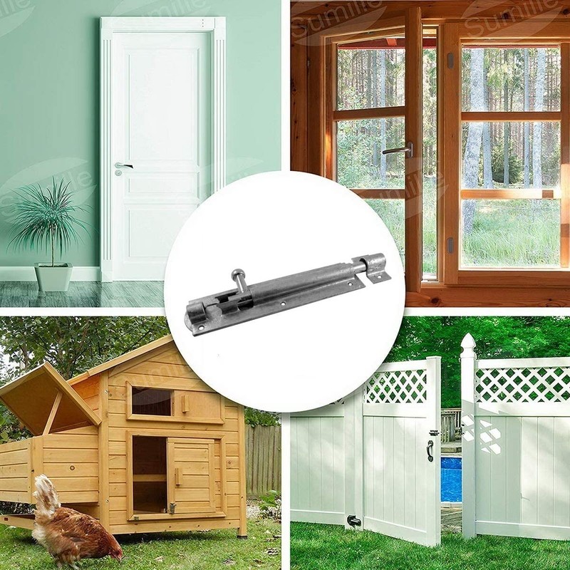 TERF® Heavy Duty Galvanised Tower Door Bolt Barrel Slide Lock