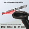 Rabitpos 1D 2D QR Code Scanner Wireless, Handheld Barcode Scanner