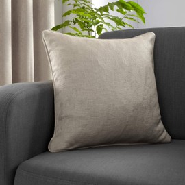 Fusion - Natural Cushion (43 x 43cm) - Filling Included - Piped Edge - Matching Curtains Available - Natural Linen Cushion with Cover Included/Cushion Insert - Strata Collection