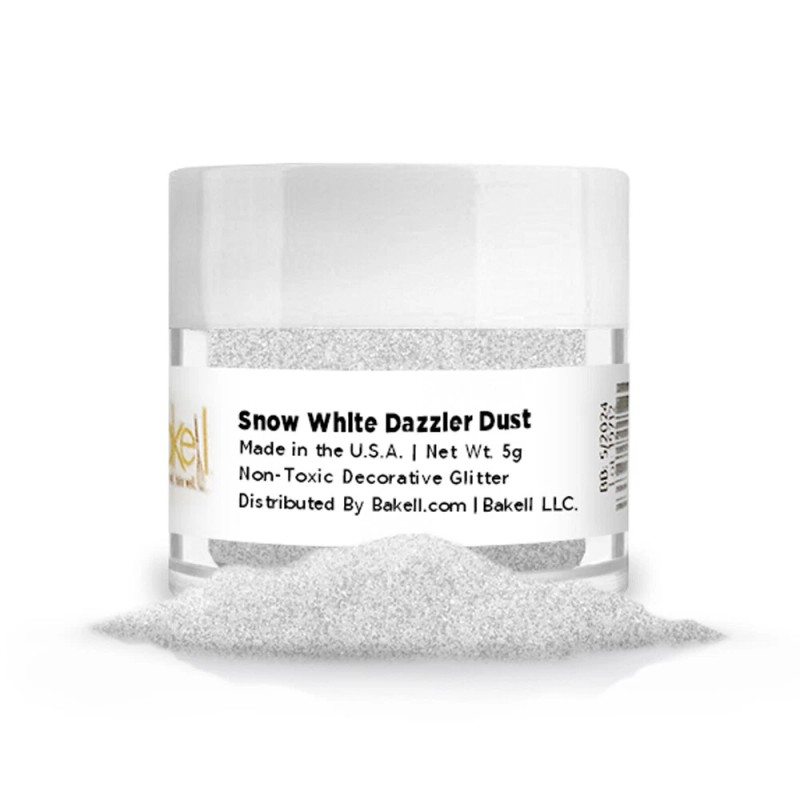 Bakell® 5g Snow White Dazzler Dust™ Non Toxic Decorating Glitter