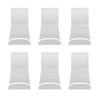6pcs Acrylic Headband Holder Wall Clear Hanging Headband Organizer Storage