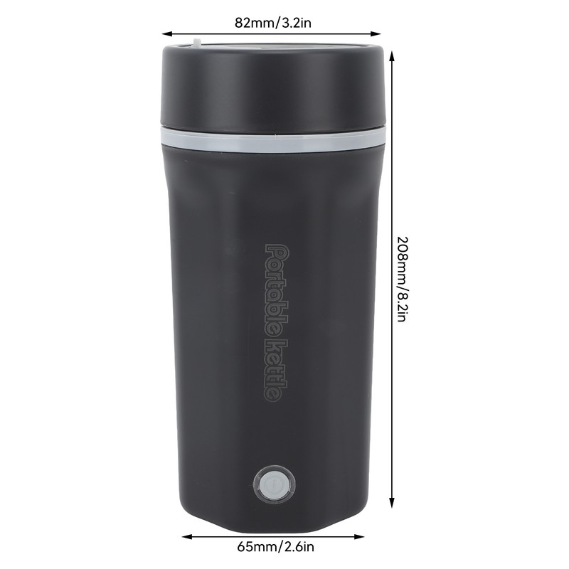 Portable Travel Electric Kettle 300W 500ml 304 Stainless Steel Automatic