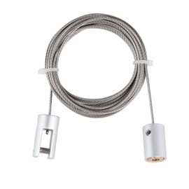 TOPNIKE Ceiling Sign Hanger, Aluminum, Display for Large Picture/Billboard/Sign Board/Frame, 2 Pack, Silver