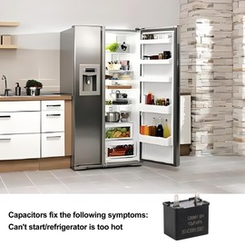 Bstinay AC250V 50/60HZ Refrigerator Run Capacitor Motor Replacement for Whirlpool Replaces W10662129 2169373