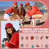 Batiyeer 36 Pack Sports Keychains Sports Ball Key Ball Keychain