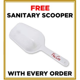 Gourmet Kettle Corn Popcorn-Bulk-Wholesale-5 Gallons-90 cups-60 oz -FREE SANITARY SCOOPER & 20 gift bags included!