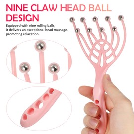 Healvian 2 Sets Massagegerät mit neun Krallen, Schultermassagegerät, Kopfmassagegerät, Haarmassagegerät, Kopfmassagegerät, Kopfmassagegerät, Kopfmassagegerät, japanischer Kopf, Spa-Ausrüstung,