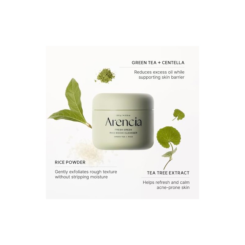 ARENCIA - Fresh Green Rice Mochi Cleanser - 120gr