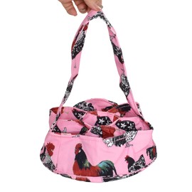 20 cm Egg Collection Basket with 7 Bags, Farmhouse Egg Basket Made of Durable Canvas, Chicken Egg Storage Bag with Handle, Fabric Egg Collection Basket for Chicken Coop, Chicken, Duck, Goose, Eggs