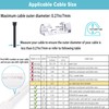 Self-Adhesive Cable Clips Organizer Drop Wire Holder Cord Management, Max