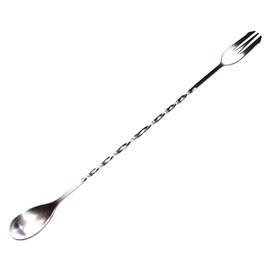 HAYATE Brand, 4 Colors to Choose from, Bar Spoon, Stirrrer, Stainless Steel, Stylish, Professional Bartender, Commercial Use, Long, Long Bar Spoon, Silver 10.2 inches (26 cm)