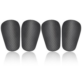 4pcs Mini Soccer Shin Guards, Dark Grey Extra Mini Football Shin Guards Youth and Adults Shin Guards Protective Equipment Shin Guards for Man Women Kids Boys Girls