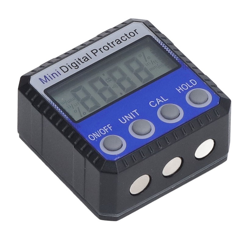 Digital Inclinometer Magnetic 360° 4 Units Portable Digital Angle Gauge