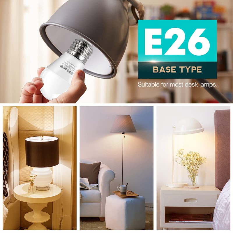 KUKUMAO LED Bulb 3W 25 Watt Equivalent, Night Stand Bulb
