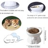 AIMALL Ergonomic Ceramic Cat Bowl - Elevated Cat and Dog