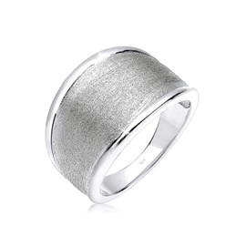 Elli Women's Ring Basic Matt Trend Basic Timeless Modern Silver 925 Size, 54, Sterling Silver, No Gemstone