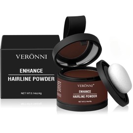Hairline Powder Root Touch Up Hair Color, Instant Hairline Powder for Thinning Areas and Gray Hair Coverage, Natural and Non-greasy Root Cover up for Women and Men(Hazel Brown, 09)