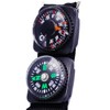 Compass Thermometer Key Holder, Small, Multi-functional, Carabiner Included, Compact, Portable,
