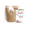 12 Gift Bags (Natural) + 12 Stickers Fire Brigade Engine