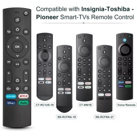Unbranded 4 Pack Replacement Remote Insignia Toshiba Fire Pioneer Smart Tv Remotes -HH-