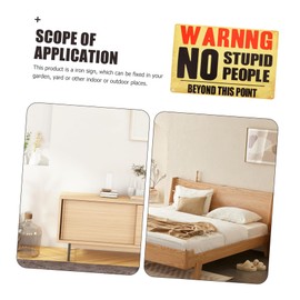 ULTECHNOVO Vintage Tin Painting Backyard Signs Security Sign Safety Sign Retro Decor Home Decor Notice Signs Beware Sign Household Warning Sign Shop Sign Signage The Sign Iron